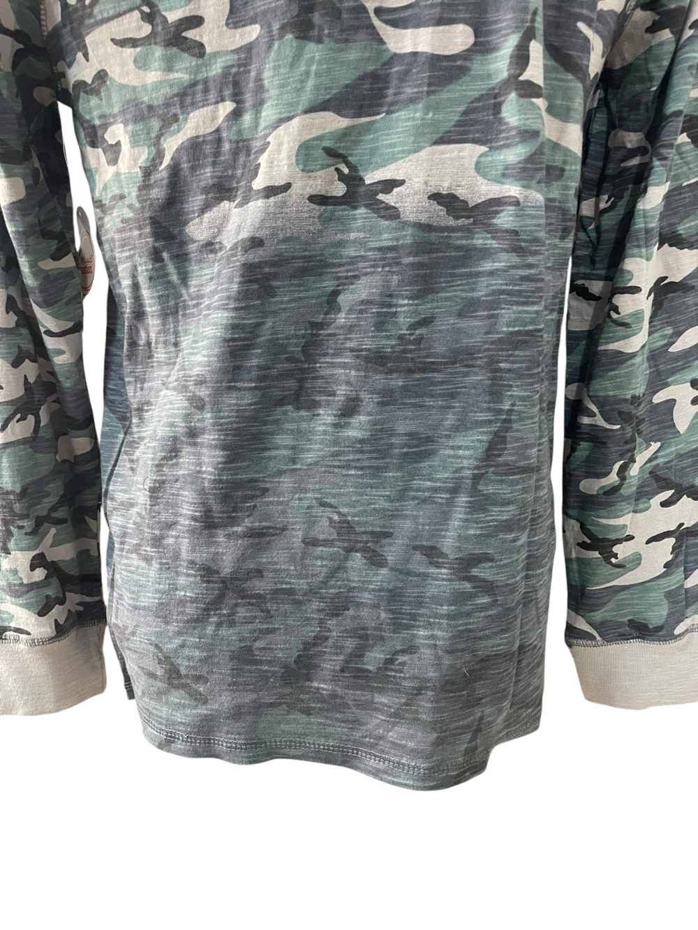 Wonder Nation Camouflage Camo Jersey Henley Long-Sleeve Shirt Green - Picture 9 of 12